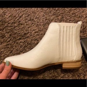 Brand new in box white booties